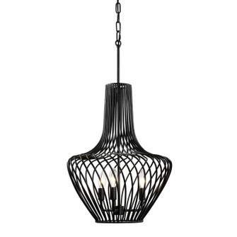 Elsa Three Light Pendant in Black (137|339P03ABL)
