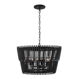 Apollo Six Light Pendant in Carbon (137|355P06SCB)