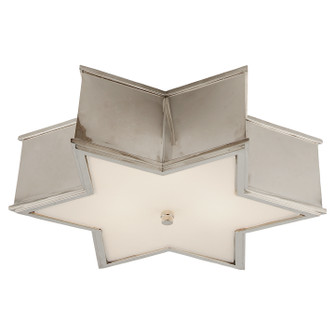 Sophia Three Light Flush Mount in Polished Nickel (268|AH 4017PN-FG)