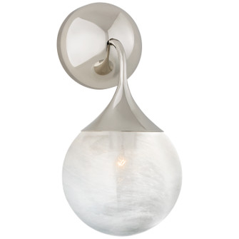 Cristol One Light Wall Sconce in Polished Nickel (268|ARN 2404PN-WG)