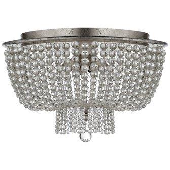 Jacqueline Four Light Flush Mount in Burnished Silver Leaf (268|ARN 4102BSL-CG)