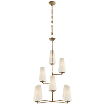 Fontaine Eight Light Chandelier in Gilded Plaster (268|ARN 5204GP-L)