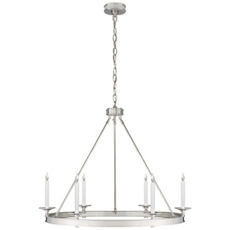 Launceton Six Light Chandelier in Polished Nickel (268|CHC 1601PN)
