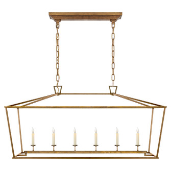 Darlana Six Light Lantern in Gilded Iron (268|CHC 2166GI)