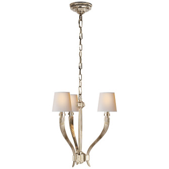 Ruhlmann Three Light Chandelier in Polished Nickel (268|CHC 2461PN-NP)