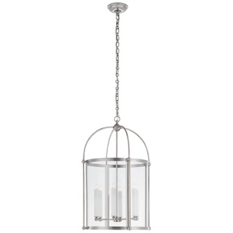 Riverside Round Six Light Lantern in Polished Nickel (268|CHC 3451PN-CG)