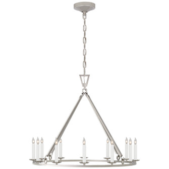 Darlana Ring 12 Light Chandelier in Polished Nickel (268|CHC 5172PN)
