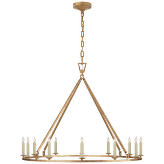 Darlana Ring 12 Light Chandelier in Gilded Iron (268|CHC 5174GI)