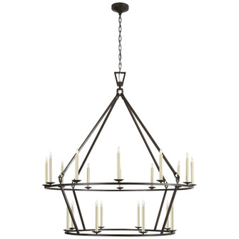 Darlana Ring 20 Light Chandelier in Aged Iron (268|CHC 5199AI)
