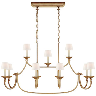 Flemish 11 Light Linear Pendant in Gilded Iron (268|CHC 5495GI-L)