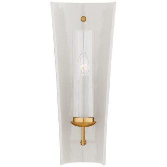 Downey One Light Wall Sconce in White and Gild (268|CHD 2606WHT)