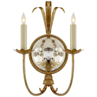Gramercy Two Light Wall Sconce in Gilded Iron (268|CHD 4175GI)