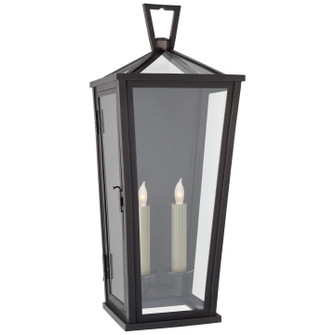 Darlana Outdoor Two Light Wall Lantern in Bronze (268|CHO 2791BZ-CG)