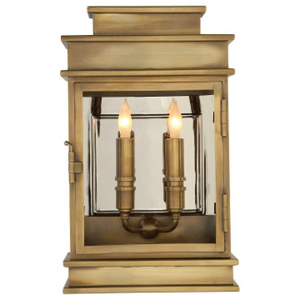 Linear Lantern Two Light Linear Lantern in Antique-Burnished Brass (268|CHO 2908AB)