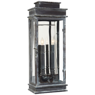 Linear Lantern Two Light Outdoor Linear Lantern in Weathered Zinc (268|CHO 2910WZ)