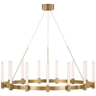 Mafra LED Chandelier in Hand-Rubbed Antique Brass (268|IKF 5362HAB-WG)