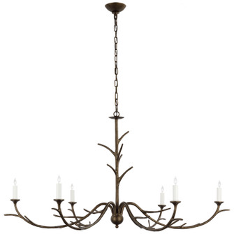 Iberia Six Light Chandelier in Antique Bronze Leaf (268|JN 5076ABL)