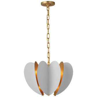 Danes LED Chandelier in Matte White and Gild (268|KS 5130WHT/G)