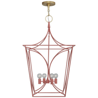 Cavanagh Four Light Lantern in Coral and Gild (268|KS 5145CRL/G)