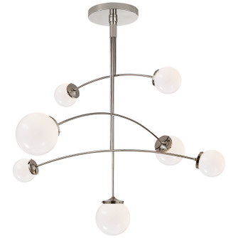 Prescott Seven Light Chandelier in Polished Nickel (268|KS 5404PN-WG)