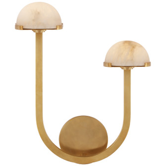 Pedra LED Wall Sconce in Antique-Burnished Brass (268|KW 2623AB-ALB)
