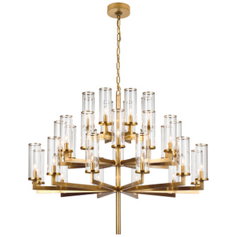 Liaison 32 Light Chandelier in Antique-Burnished Brass (268|KW 5202AB-CG)