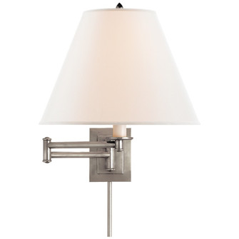 Primitive One Light Swing Arm Wall Lamp in Antique Nickel (268|S 2500AN-L)
