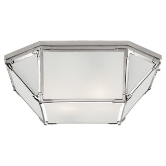 Morris Four Light Flush Mount in Polished Nickel (268|SK 4009PN-FG)