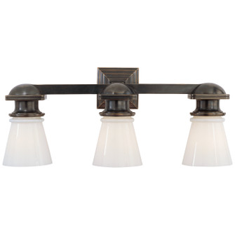 NY Subway Three Light Wall Sconce in Bronze (268|SL 2153BZ-WG)
