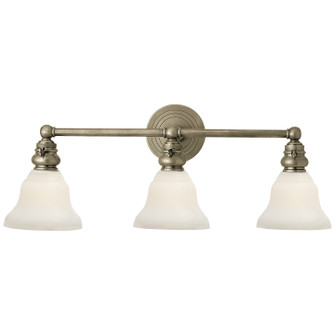 Boston Three Light Wall Sconce in Antique Nickel (268|SL 2933AN/SLEG-WG)