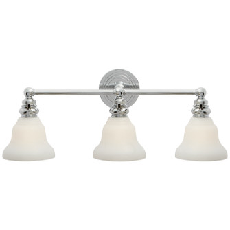 Boston Three Light Wall Sconce in Polished Nickel (268|SL 2933PN/SLEG-WG)