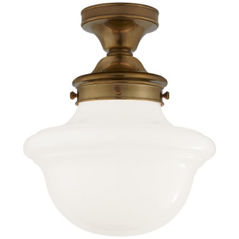 Edmond One Light Flush Mount in Hand-Rubbed Antique Brass (268|SL 4121HAB-WG)