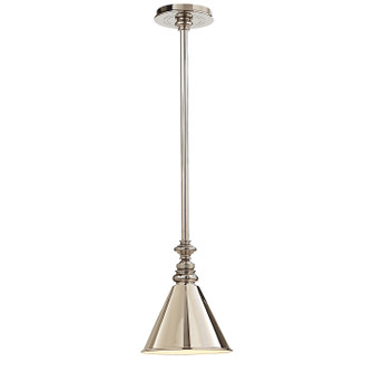 Boston One Light Pendant in Polished Nickel (268|SL 5125PN/SLD-PN)