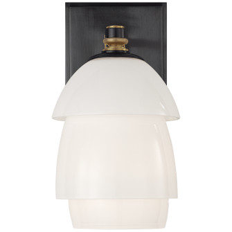 Whitman One Light Wall Sconce in Bronze and Hand-Rubbed Antique Brass (268|TOB 2111BZ/HAB-WG)