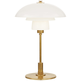 Whitman One Light Desk Lamp in Hand-Rubbed Antique Brass (268|TOB 3513HAB-WG)
