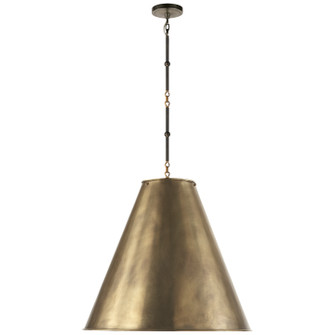 Goodman Two Light Pendant in Bronze with Antique Brass (268|TOB 5014BZ/HAB-HAB)