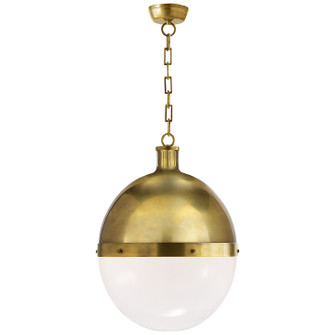 Hicks Two Light Pendant in Hand-Rubbed Antique Brass (268|TOB 5064HAB-WG)
