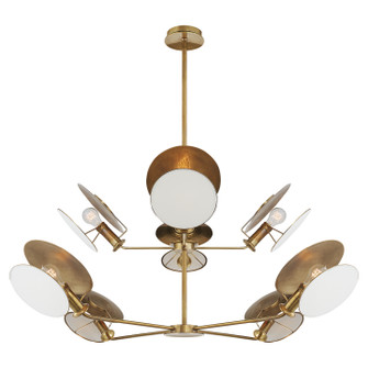 Osiris Eight Light Chandelier in Hand-Rubbed Antique Brass (268|TOB 5290HAB-L)