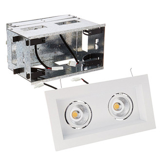 Mini Led Multiple Spots LED Two Light Remodel Housing with Trim and Light Engine in White (34|MT-3LD211R-W940-WT)