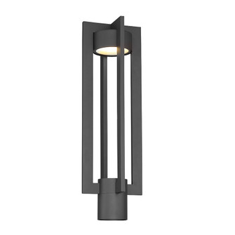 Chamber LED Outdoor Post Light in Black (34|PM-W48620-BK)