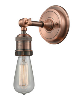 Bare Bulb One Light Wall Sconce in Antique Copper (405|202BP-AC)