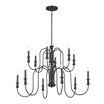 Karthe 12 Light Chandelier in Black (12|52472BK)