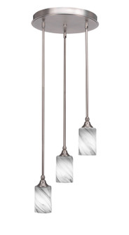 Empire Three Light Cluster Pendalier in Brushed Nickel (200|2143-BN-3009)