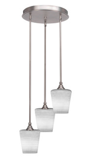Empire Three Light Cluster Pendalier in Brushed Nickel (200|2143-BN-4031)