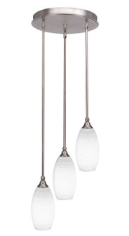 Empire Three Light Cluster Pendalier in Brushed Nickel (200|2143-BN-4041)