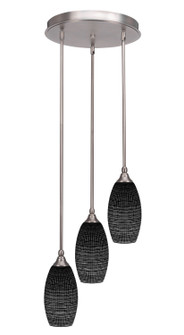 Empire Three Light Cluster Pendalier in Brushed Nickel (200|2143-BN-4049)