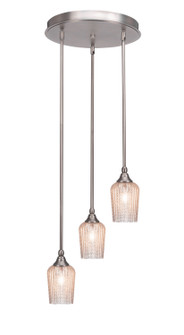 Empire Three Light Cluster Pendalier in Brushed Nickel (200|2143-BN-4253)