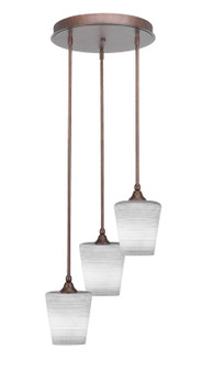 Empire Three Light Cluster Pendalier in Bronze (200|2143-BRZ-4031)