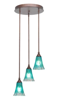Empire Three Light Cluster Pendalier in Bronze (200|2143-BRZ-725)