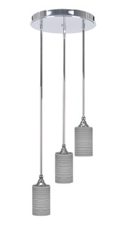 Empire Three Light Cluster Pendalier in Chrome (200|2143-CH-4062)
